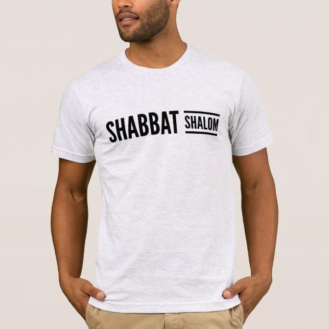 Camiseta Shabbat Shalom Sabbath Messianic (Anverso)