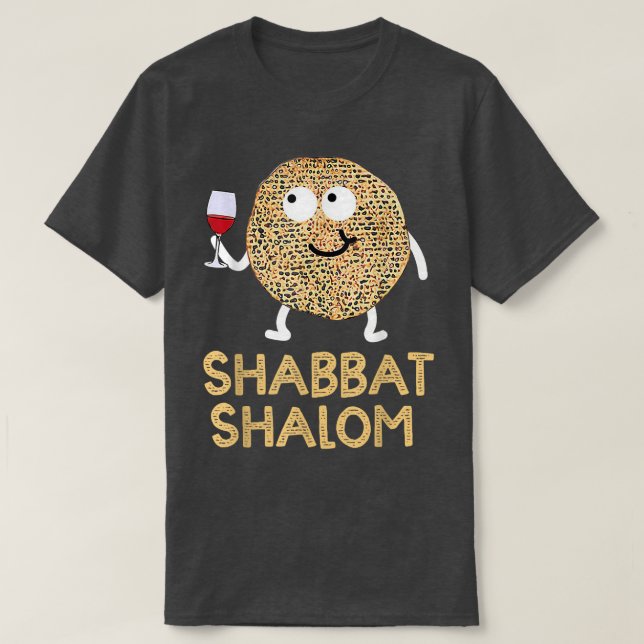 Camiseta Shabbat Shalom Shirt Funny Matzo Face Happy Passov (Diseño del anverso)