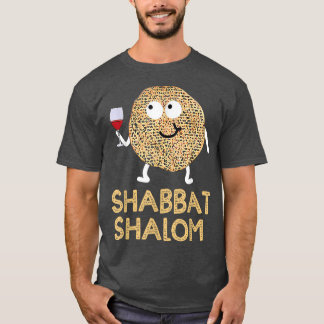 Camiseta Shabbat Shalom Shirt Funny Matzo Face Happy Passov