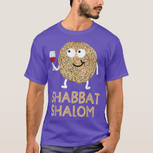 Camiseta Shabbat Shalom Shirt Funny Matzo Face Happy Passov