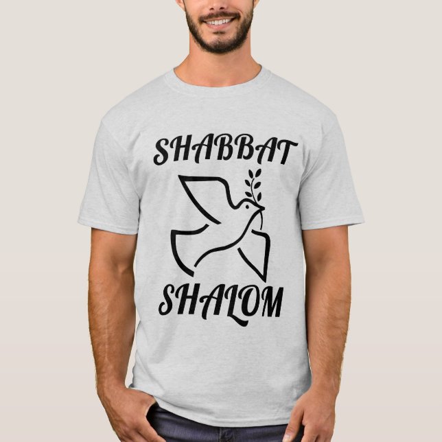 CAMISETA SHABBAT SHALOM T-SHIRTS (Anverso)