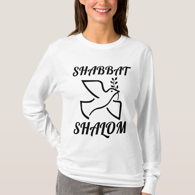 CAMISETA SHABBAT SHALOM T-SHIRTS (Anverso)