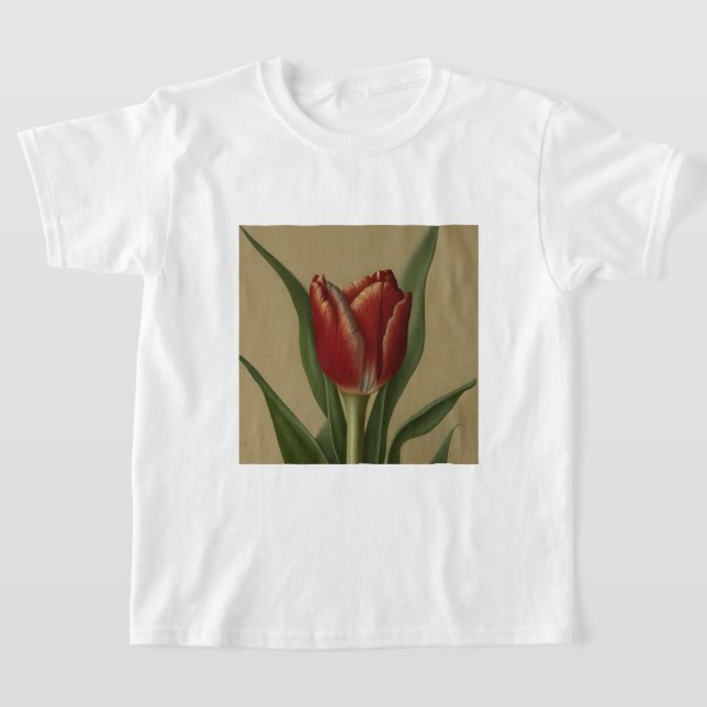 Camiseta Shabby Chic Lovely Red Tulip (Distribución)