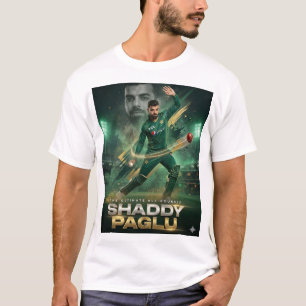 Camiseta “Shadab Khan – Rey del Spin del Cricket de Pakistá