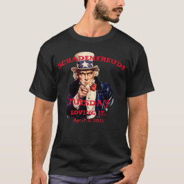 Camiseta Shadenfreude Martes 2023 Trump Arrestado Tío Sam