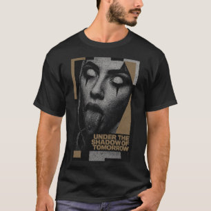 Camiseta  Shadowed Tomorrow: Edgy Cyberpunk Portrait