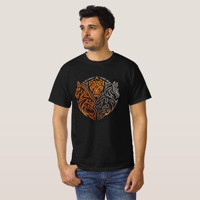 Camiseta Shadowfall Lion Horse Wolf Crest (Anverso completo)