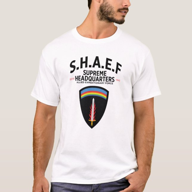 Camiseta SHAEF - Expedicionaria Aliada de la Sede Suprema (Anverso)