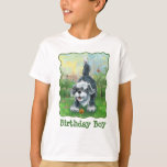 Camiseta Shaggty Sheep Dog Birthday Boy<br><div class="desc">¡Es hora de fiesta con tu propia camiseta Birthday Boy! No hay mejor manera de celebrar que con un mejor amigo como Shaggy Sheep Dog. Quiere unirse a su fiesta y jugar con todos sus amigos en un divertido fiesta con tema de perro con suministros de fiesta perrito coincidentes donde...</div>