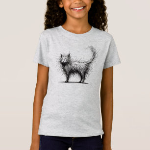 Camiseta Shaggy Cat Funny Minimalista