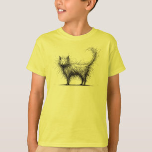 Camiseta Shaggy Cat Funny Minimalista
