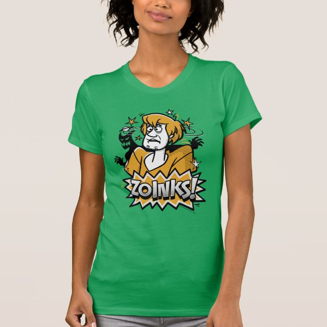 Camiseta Shaggy "¡Zoinks!" Gráfico de semitono (Anverso)