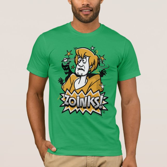 Camiseta Shaggy "¡Zoinks!" Gráfico de semitono (Anverso)
