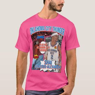 Camiseta Shai Gilgeous-Alexander Basketball Art Thunder 1