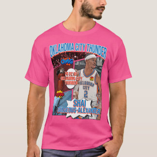 Camiseta Shai Gilgeous-Alexander Basketball Art Thunder 1