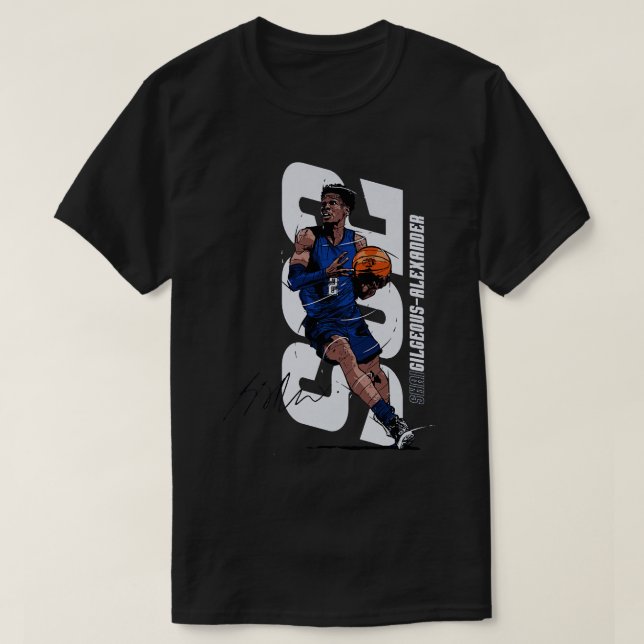Camiseta Shai Gilgeous Alexander Oklahoma City Vertical (Diseño del anverso)