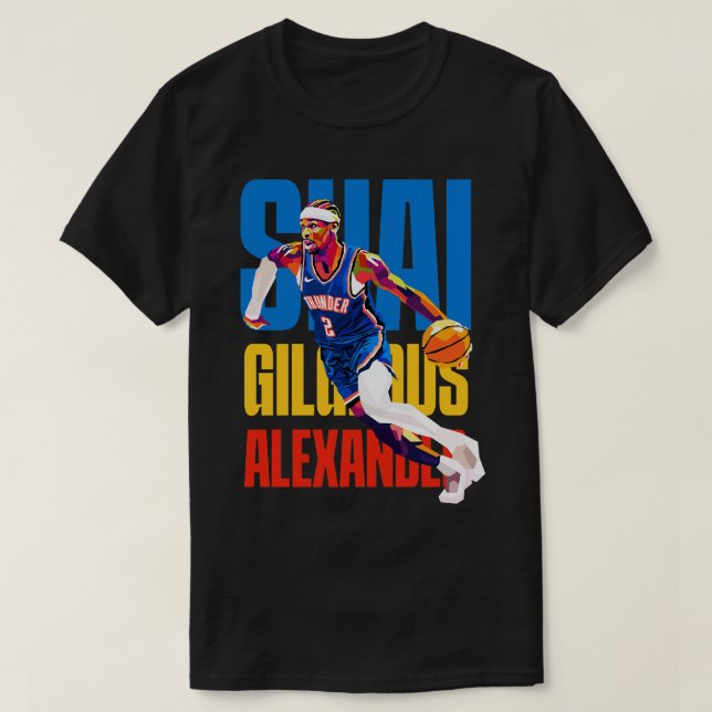 Camiseta Shai Gilgeous Alexander WPAP 1 (Diseño del anverso)
