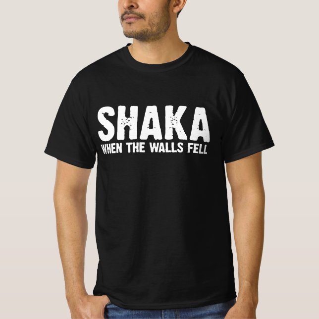CAMISETA SHAKA CUANDO CAYERON LAS PAREDES (Anverso)