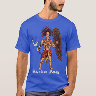 Camiseta Shaka Zulu Líder Guerrero Africano Rey Jun