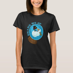 Camiseta Shake Me Up Snowman Snow globo de nieve