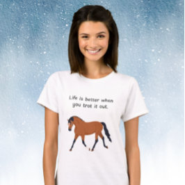 Camiseta Shake off stress your with horses