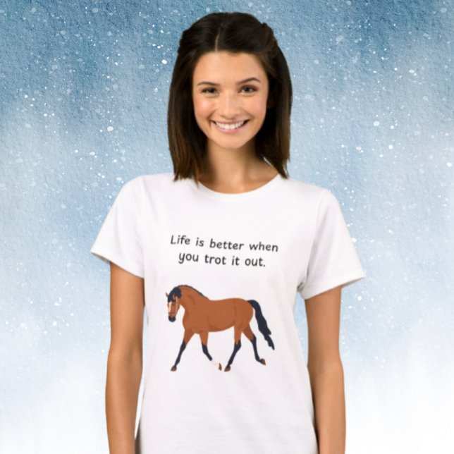 Camiseta Shake off stress your with horses (Subido por el creador)