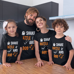 Camiseta Shake Rattle Boo Esqueleto Bailarín Fantasma Hallo