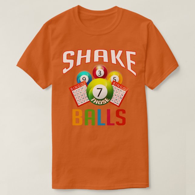Camiseta Shake That Balls Funny Bingo (Diseño del anverso)
