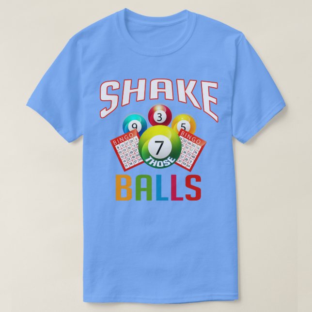 Camiseta Shake That Balls Funny Bingo (Diseño del anverso)