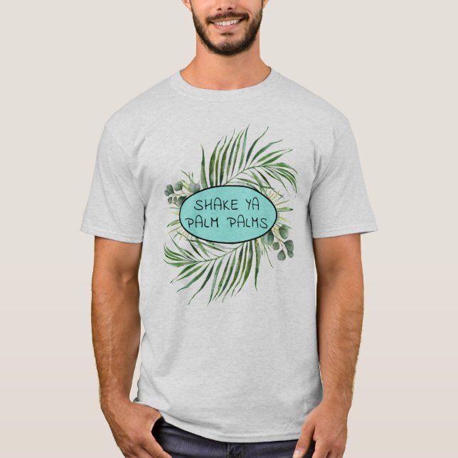 Camiseta Shake Ya Palm Palms Gracioso Tropical (Anverso)