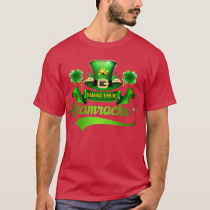 Camiseta Shake Your Shamrocks St Patricks Day FourLeaf Clov