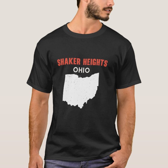 Camiseta SHAKER HEIGHTS Ohio EE.UU. EE.UU. EE.UU. viajes Oh (Anverso)