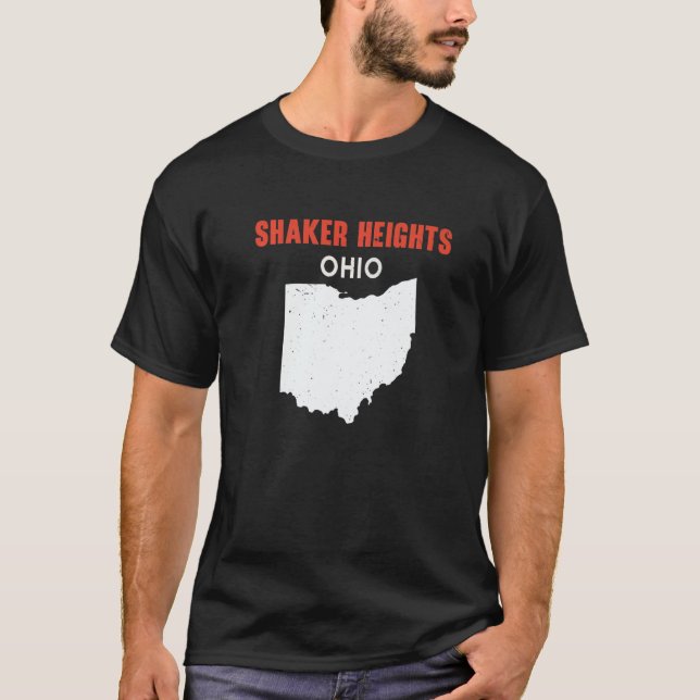 Camiseta SHAKER HEIGHTS Ohio USA State America Travel Ohioa (Anverso)