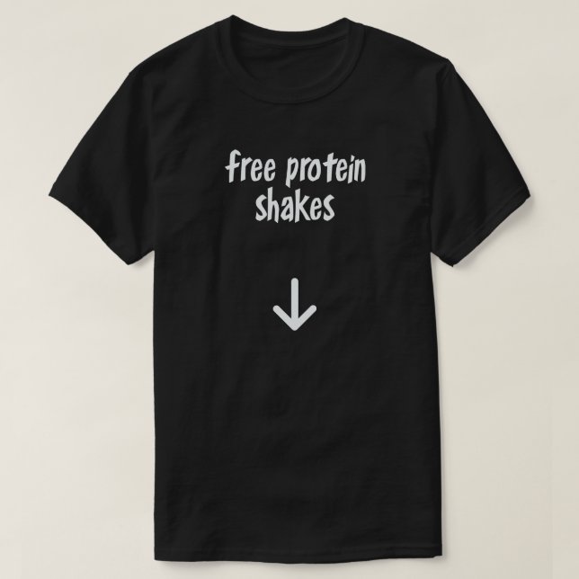 CAMISETA SHAKES DE PROTEÍNAS LIBRES (Diseño del anverso)