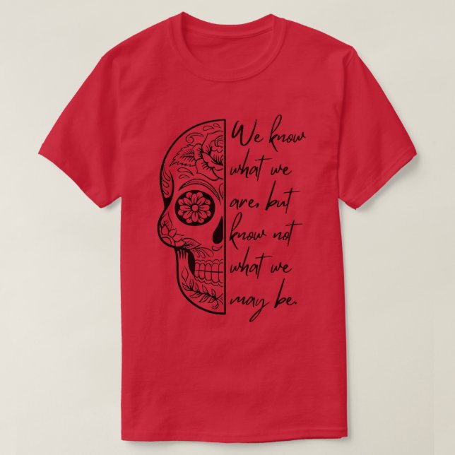 Camiseta Shakespeare cita a Ophelia en Hamlet (Diseño del anverso)
