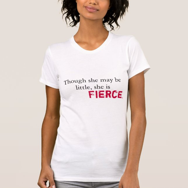 Camiseta shakespeare - ella es feroz y fuerte (Anverso)