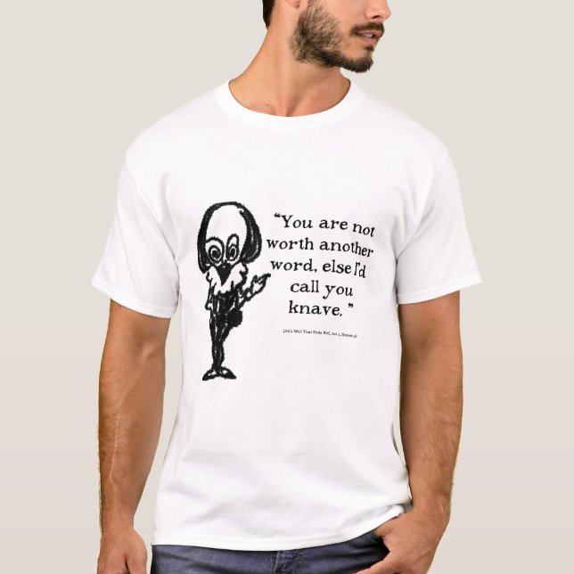 Camiseta Shakespeare insulta a todos bien (Anverso)
