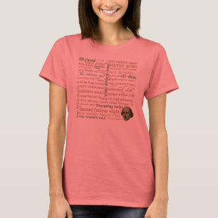Camiseta Shakespeare insulta la colección