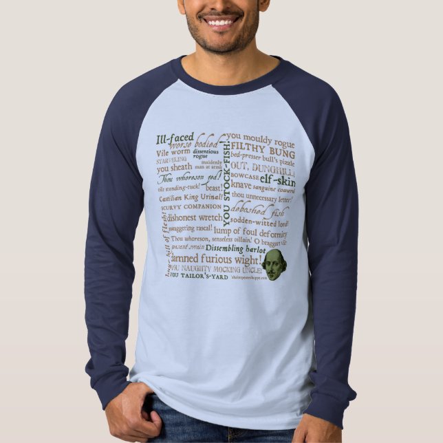 Camiseta Shakespeare insulta la colección (Anverso)