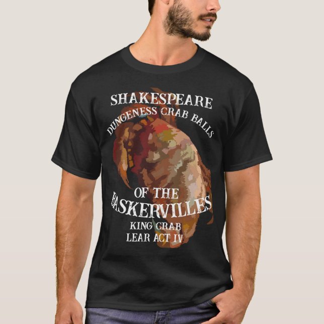 Camiseta Shakespeare King Crab Lear Dungeness Crab Balls (Anverso)
