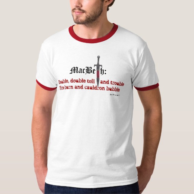 Camiseta Shakespeare: Macbeth (Anverso)