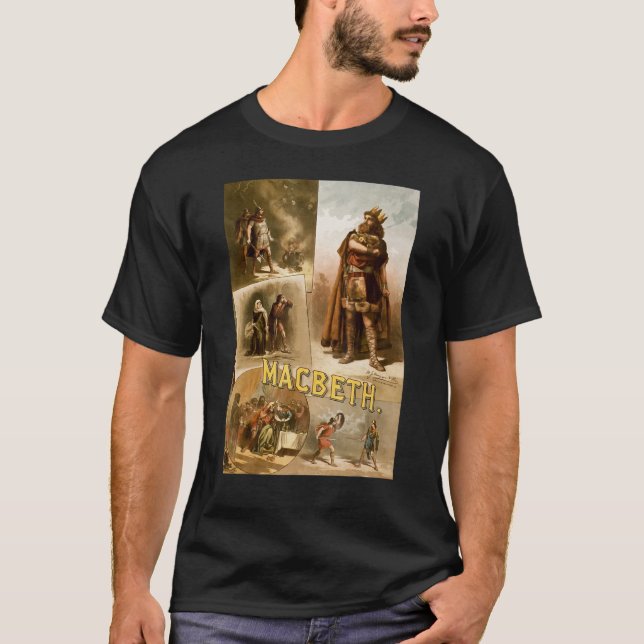 Camiseta Shakespeare Play Macbeth Shakespeare English Playw (Anverso)