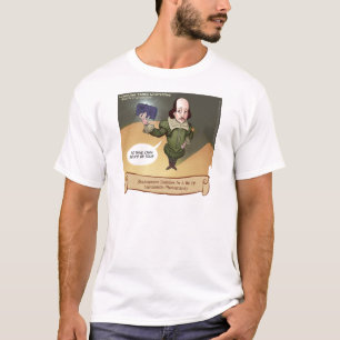 Camiseta Shakespeare se toma selfie divertida