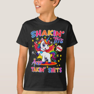 Camiseta Shakin' And Takin S Funny Unicorn Dirty Adult Humo