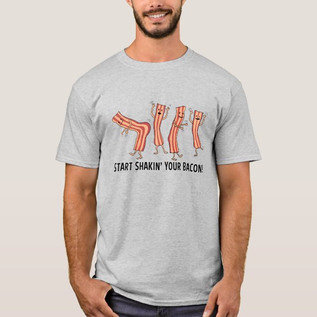 Camiseta Shakin lindo y divertido sus bailarines del tocino (Anverso)