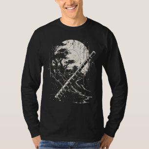 Camiseta Shakuhachi Discot japonés de flauta de bambú