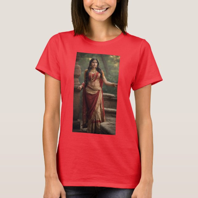 Camiseta Shakuntala: La belleza eterna de la mitología indi (Anverso)