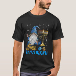 Camiseta Shalom Gnome Happy Hanukkah Chanukah
