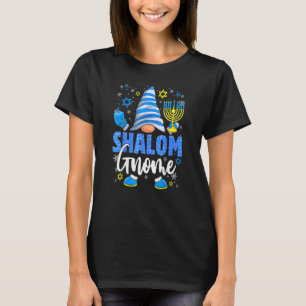 Camiseta Shalom Gnome Menorah Dreidel Hanukkah Chanukah