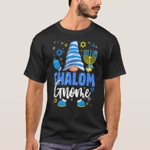 Camiseta Shalom Gnome Menorah Dreidel Hanukkah Chanukah